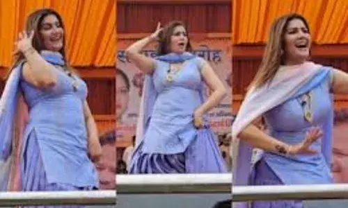 Sapna Dance: ਚੰਦ ਵਾਂਗ ਚਮਕ ਰਹੀ ਸੀ ਸਪਨਾ ਚੌਧਰੀ, ਫੈਨਜ਼ ਦੇ ਧੜਕੇ ਦਿੱਲ