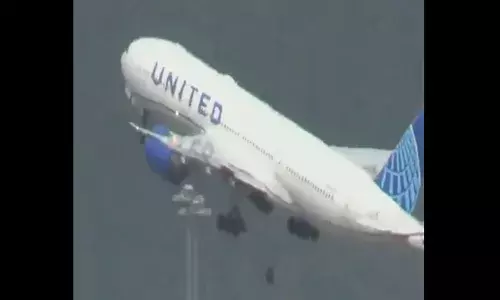 ਅਮਰੀਕਾ ਵਿਚ ਉਡਦੇ ਜਹਾਜ਼ ਦਾ ਪਹੀਆ ਡਿੱਗਿਆ