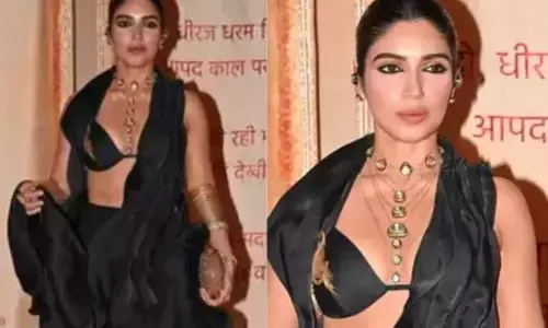 ਅੰਬਾਨੀ ਦੇ ਘਰ ਪਹੁੰਚੀ ਭੂਮੀ ਪੇਡਨੇਕਰ, ਬੈਕਲੇਸ ਚੋਲੀ ਵਿੱਚ ਨਵੀਂ ਲੁੱਕ