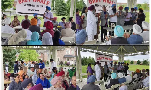 ਗਰੇਅ ਵੇਲ੍ਹ ਕਲੱਬ ਬਰੈਂਪਟਨ ਵਲੋਂ ਸੀਨੀਅਰ ਮੈਂਬਰਾਂ ਦਾ ਕੀਤਾ ਸਨਮਾਨ