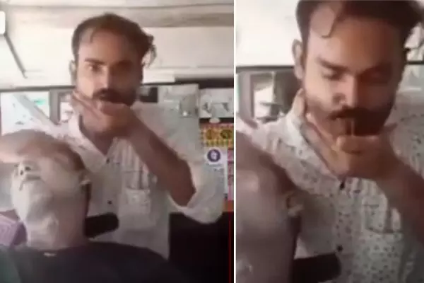 ਚਿਹਰੇ ਦੀ ਮਸਾਜ ਕਰਵਾਉਣ ਆਏ ਵਿਅਕਤੀ ਨਾਲ ਨਾਈ ਨੇ ਜੋ ਕੀਤਾ ਉਸਨੂੰ ਦੇਖ ਤੁਸੀਂ ਵੀ ਰਿਹ ਜਾਓਗੇ ਹੈਰਾਨ