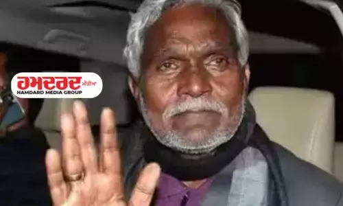 ਸਾਬਕਾ CM ਚੰਪਾਈ ਸੋਰੇਨ ਦੀ ਐਸਕਾਰਟ ਕਾਰ ਨੂੰ ਅਣਪਛਾਤੇ ਟਰੱਕ ਨੇ ਮਾਰੀ ਟੱਕਰ