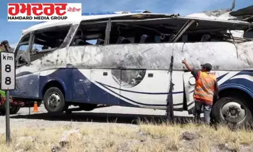 ਪਾਕਿ ਤੋਂ ਇਰਾਕ ਜਾ ਰਹੀ ਸ਼ੀਆ ਸ਼ਰਧਾਲੂਆਂ ਦੀ ਬੱਸ ਹਾਦਸਾਗ੍ਰਸਤ, 35 ਮੌਤਾਂ