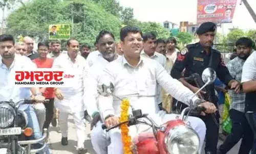 ਦੁਸ਼ਯੰਤ ਚੌਟਾਲਾ ਦਾ ਫਰੀਦਾਬਾਦ ਪੁਲਿਸ ਨੇ 2000 ਰੁਪਏ ਦਾ ਕੀਤਾ ਚਲਾਨ