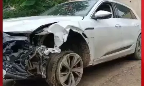 ਭਾਜਪਾ ਪ੍ਰਧਾਨ ਦੇ ਪੁੱਤਰ ਦੀ ਔਡੀ ਕਾਰ ਨੇ 5 ਗੱਡੀਆਂ ਨੂੰ ਮਾਰੀ ਟੱਕਰ, 2 ਗ੍ਰਿਫਤਾਰ