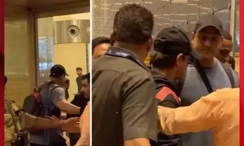 ਸ਼ਾਹਰੁਖ ਖਾਨ ਨੂੰ ਏਅਰਪੋਰਟ ਤੇ ਦੇਖ ਭੀੜ ਹੋਈ ਬੇਕਾਬੂ