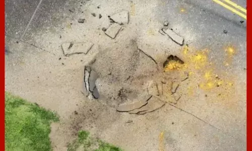 ਜਾਪਾਨ ਦੇ ਹਵਾਈ ਅੱਡੇ ਤੇ ਦੂਜੇ ਵਿਸ਼ਵ ਯੁੱਧ ਦਾ ਅਮਰੀਕੀ ਬੰਬ ਫਟਿਆ