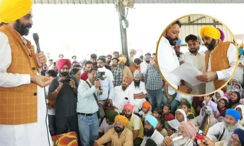 ਪੰਚਾਇਤੀ ਚੋਣਾਂ ਦੌਰਾਨ ਪਿੰਡ ਸਤੌਜ ਪੁੱਜੇ ਸੀਐਮ ਮਾਨ, ਸਰਬਸੰਮਤੀ ਦੀ ਕੀਤੀ ਅਪੀਲ