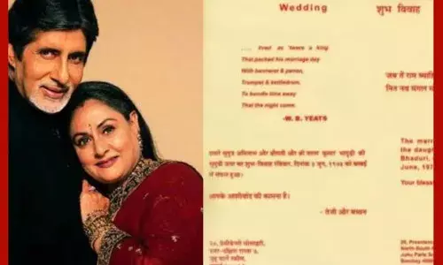 ਅਮਿਤਾਭ ਬੱਚਨ ਤੇ ਜਯਾ ਦੇ 51 ਸਾਲ ਪੁਰਾਣੇ ਵਿਆਹ ਦਾ ਕਾਰਡ ਹੋਇਆ ਵਾਇਰਲ