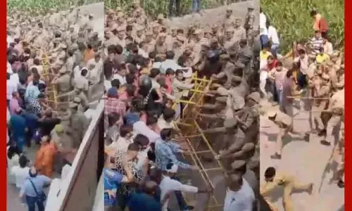 ਮਹਾਪੰਚਾਇਤ ਤੇ ਹੰਗਾਮਾ, ਪੁਲਿਸ ਨੂੰ ਕਰਨਾ ਪਿਆ ਲਾਠੀਚਾਰਜ