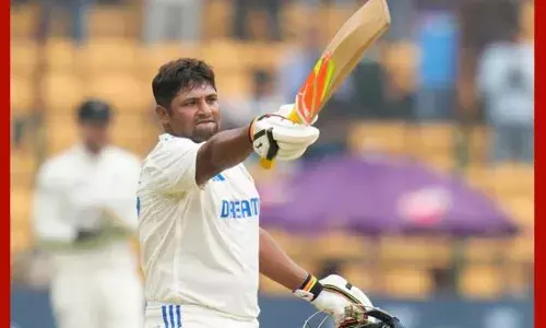 ਭਾਰਤ vs ਨਿਊਜ਼ੀਲੈਂਡ ਟੈਸਟ ਸੀਰੀਜ਼ : ਸਰਫਰਾਜ਼ ਖਾਨ ਨੇ ਆਪਣਾ ਪਹਿਲਾ ਅੰਤਰਰਾਸ਼ਟਰੀ ਸੈਂਕੜਾ ਪੂਰਾ ਕੀਤਾ