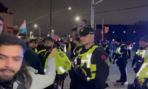 ਬਰੈਂਪਟਨ ਵਿਖੇ ਹਿੰਦੂ ਮੰਦਰ ਦੇ ਬਾਹਰ ਨਜ਼ਰ ਆਏ ਹਥਿਆਰ