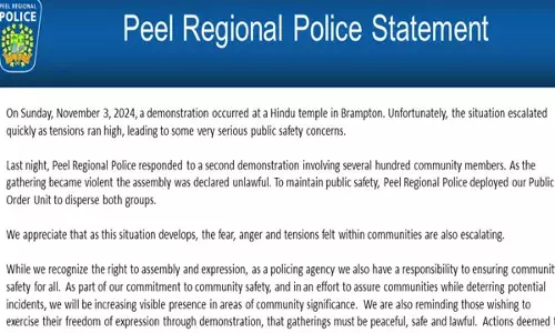 ਬਰੈਂਪਟਨ ਵਿਖੇ ਸਿੱਖਾਂ ਅਤੇ ਹਿੰਦੂਆਂ ਨੂੰ ਲੜਾਉਣ ਬਾਹਰਲੇ ਸ਼ਹਿਰਾਂ ਤੋਂ ਆਏ ਸਨ ਲੋਕ