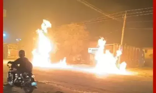 ਮੋਹਾਲੀ ਚ ਗੈਸ ਪਾਈਪ ਲਾਈਨ ਚ ਲੱਗੀ ਅੱਗ