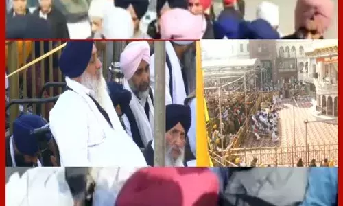 ਪੇਸ਼ੀ ਭੁਗਤਨ ਸੁਖਬੀਰ ਬਾਦਲ ਸਾਥੀਆਂ ਸਣੇ ਪਹੁੰਚੇ ਅਕਾਲ ਤਖ਼ਤ ਸਾਹਿਬ, ਸੁਣੋ ਕੀ ਕਿਹਾ