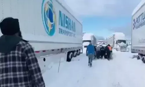 ਕੈਨੇਡਾ ਅਤੇ ਅਮਰੀਕਾ ਦੇ ਕਈ ਇਲਾਕਿਆਂ ਵਿਚ ਭਾਰੀ ਬਰਫ਼ਬਾਰੀ