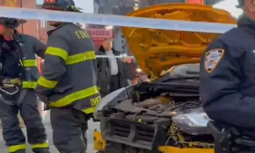 ਨਿਊ ਯਾਰਕ ਵਿਖੇ ਪੈਦਲ ਲੋਕਾਂ ਨੂੰ ਬੇਕਾਬੂ ਟੈਕਸੀ ਨੇ ਮਾਰੀ ਟੱਕਰ, 7 ਜ਼ਖਮੀ