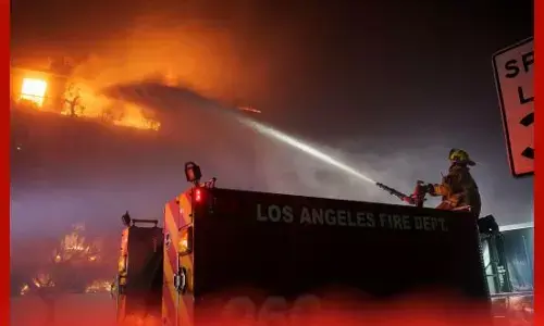 ਲਾਸ ਏਂਜਲਸ : ਅੱਗ ਬੁਝਾਉ ਵਿਭਾਗ ਚ ਸਟਾਫ ਦੀ ਘਾਟ ਕਾਰਨ ਮੁਸੀਬਤ ਵਧੀ