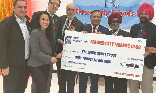 ਫਲਾਵਰ ਸਿਟੀ ਫ੍ਰੈਂਡਸ ਕਲੱਬ ਵੱਲੋਂ ਵੈਟਰਨਜ਼ ਨਾਲ ਲੋਹੜੀ ਦਾ ਜਸ਼ਨ, ਲੌਰਨ ਸਕਾਟਸ ਲਈ $4,000 ਜੁਟਾਏ