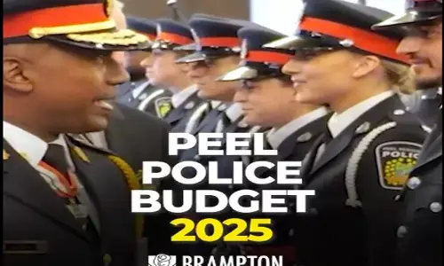 ਪੀਲ ਰੀਜਨਲ ਪੁਲਿਸ ਦੇ ਬਜਟ ਵਿਚ ਇਤਿਹਾਸਕ ਵਾਧੇ ਨੂੰ ਪ੍ਰਵਾਨਗੀ
