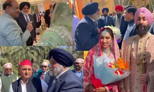ਸੁਖਬੀਰ ਬਾਦਲ ਦੀ ਬੇਟੀ ਦੇ ਵਿਆਹ ’ਚ ਪੁੱਜੇ ਸਿਆਸੀ ਦਿੱਗਜ਼, ਦੇਖੋ ਤਸਵੀਰਾਂ