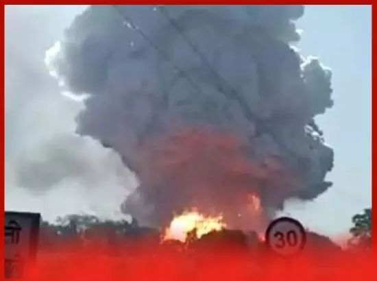 ਰਾਜਸਥਾਨ ਚ ਪਟਾਕਾ ਫੈਕਟਰੀ ਵਿੱਚ ਭਿਆਨਕ ਅੱਗ ਲੱ+ਗੀ