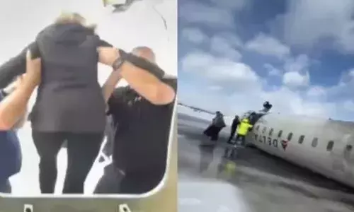 ਵੀਡੀਓ: ਕੈਨੇਡਾ ਵਿੱਚ ਡੈਲਟਾ ਜਹਾਜ਼ ਦੇ ਕਰੈਸ਼ ਹੋਣ ਤੋਂ ਬਾਅਦ