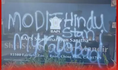 ਅਮਰੀਕਾ : ਹਿੰਦੂ ਮੰਦਰ ਤੇ ਭਾਰਤ ਵਿਰੋਧੀ ਨਾਅਰੇ ਲਿਖੇ