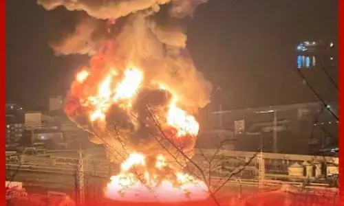 ਯੂਕਰੇਨ ਵੱਲੋਂ ਰੂਸੀ ਤੇਲ ਰਿਫਾਇਨਰੀ ਤੇ ਹਮਲਾ, ਭਿਆਨਕ ਅੱਗ ਲੱਗੀ