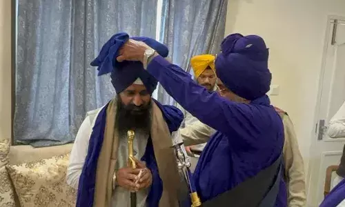 ਵੱਡੀ ਨਿਹੰਗ ਜਥੇਬੰਦੀ ਵੱਲੋਂ ਜਥੇਦਾਰ ਗੜਗੱਜ ਦਾ ਸਨਮਾਨ