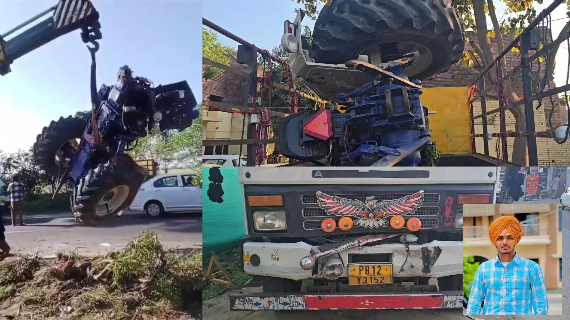 ਸੰਗਤ ਨਾਲ ਭਰੀ ਟ੍ਰੈਕਟਰ ਟਰਾਲੀ ਨੂੰ ਮਾਰੀ ਟਰੱਕ ਨੇ ਟੱਕਰ, ਟ੍ਰੈਕਟਰ ਚਾਲਕ ਦੀ ਮੌਤ