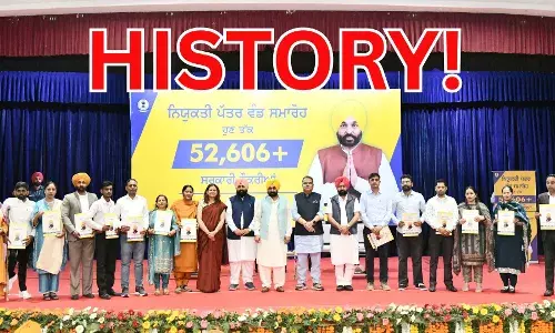 ਪੰਜਾਬ ਸਰਕਾਰ ਨੇ 36 ਮਹੀਨਿਆਂ ’ਚ 52,606 ਸਰਕਾਰੀ ਨੌਕਰੀਆਂ ਦੇ ਕੇ ਇਤਿਹਾਸ ਰਚਿਆ