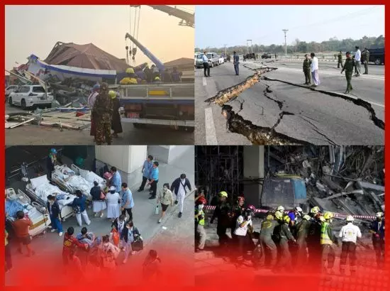 ਮਿਆਂਮਾਰ ਚ ਭੂਚਾਲ ਕਾਰਨ ਹਰ ਪਾਸੇ ਤਬਾਹੀ, ਰਾਹਤ ਕਾਰਜ ਜਾਰੀ ਮਿਆਂਮਾਰ ਚ ਭੂਚਾਲ ਕਾਰਨ ਹਰ ਪਾਸੇ ਤਬਾਹੀ, ਰਾਹਤ ਕਾਰਜ ਜਾਰੀ