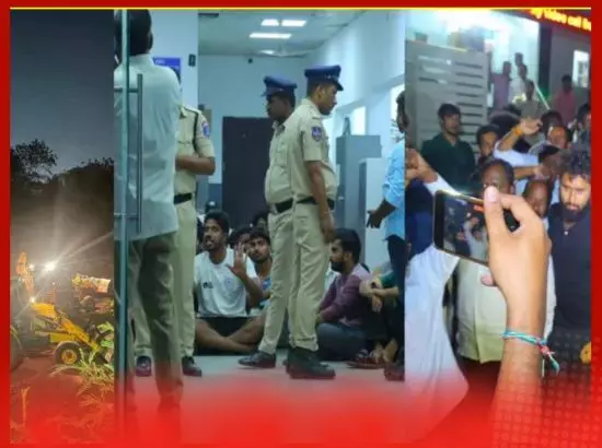 ਹੈਦਰਾਬਾਦ ਯੂਨੀਵਰਸਿਟੀ ਚ ਚੱਲਿਆ ਬੁਲਡੋਜ਼ਰ