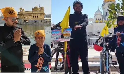 ਪਿਓ ਤੇ ਧੀ ਨੇ ਸਾਈਕਲ ਤੇ ਤੈਅ ਕੀਤਾ ਮੋਹਾਲੀ ਤੋਂ ਸ੍ਰੀ ਦਰਬਾਰ ਸਾਹਿਬ ਤੱਕ ਦਾ ਸਫਰ