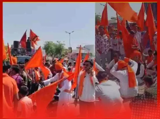 ਅਹਿਮਦਾਬਾਦ ਵਿੱਚ ਰਾਮ ਨੌਮੀ ਦੌਰਾਨ VHP ਦੇ ਜਲੂਸ ਚ ਹਫੜਾ-ਦਫੜੀ