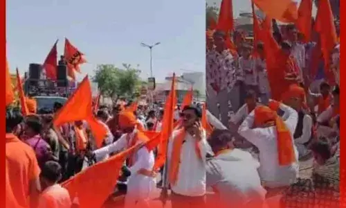 ਅਹਿਮਦਾਬਾਦ ਵਿੱਚ ਰਾਮ ਨੌਮੀ ਦੌਰਾਨ VHP ਦੇ ਜਲੂਸ ਚ ਹਫੜਾ-ਦਫੜੀ