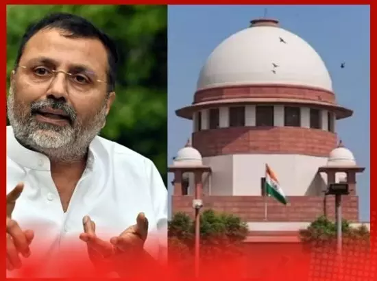 CJI ਤੇ ਵਿਵਾਦਤ ਬਿਆਨ ਦੇਣ ਤੋਂ ਬਾਅਦ ਨਿਸ਼ੀਕਾਂਤ ਦੂਬੇ ਦੀਆਂ ਮੁਸ਼ਕਲਾਂ ਵਧੀਆਂ CJI ਤੇ ਵਿਵਾਦਤ ਬਿਆਨ ਦੇਣ ਤੋਂ ਬਾਅਦ ਨਿਸ਼ੀਕਾਂਤ ਦੂਬੇ ਦੀਆਂ ਮੁਸ਼ਕਲਾਂ ਵਧੀਆਂ