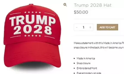 ਟਰੰਪ ਨੇ ਤੀਜੇ ਕਾਰਜਕਾਲ ਲਈ ਵੇਚਣੀ ਸ਼ੁਰੂ ਕੀਤੀ ‘ਲਾਲ ਟੋਪੀ’