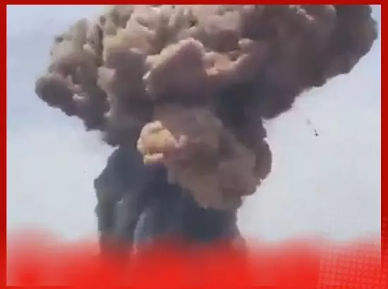 ਈਰਾਨੀ ਬੰਦਰਗਾਹ ਤੇ ਧਮਾਕੇ ਦਾ ਵੀਡੀਓ ਵਾਇਰਲ