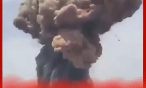 ਈਰਾਨੀ ਬੰਦਰਗਾਹ ਤੇ ਧਮਾਕੇ ਦਾ ਵੀਡੀਓ ਵਾਇਰਲ