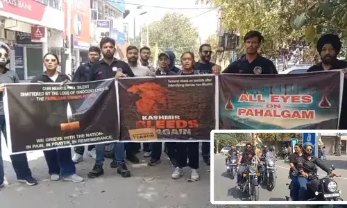 ਨਾਭਾ ਬਾਈਕ ਰਾਈਡਰਜ਼ ਗਰੁੱਪ ਵੱਲੋਂ ਪਹਿਲਗਾਮ ਅੱਤਵਾਦੀ ਹਮਲੇ ਖਿਲਾਫ ਰੋਸ ਪ੍ਰਦਰਸ਼ਨ