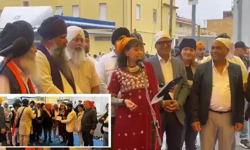 ਪੰਜਾਬੀ ਸੂਟ ਪਾ ਇਟਾਲੀਅਨ ਕੌਂਸਲਰ ਨੇ ਪੰਜਾਬੀ ’ਚ ਦਿੱਤਾ ਭਾਸ਼ਣ