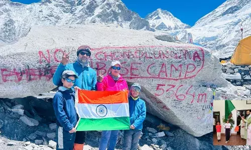 ਦੋ ਛੋਟੇ ਬੱਚਿਆਂ ਨੇ ਮਾਊਂਟ ਐਵਰੈਸਟ ਬੇਸ ਕੈਂਪ ਕੀਤਾ ਫਤਿਹ
