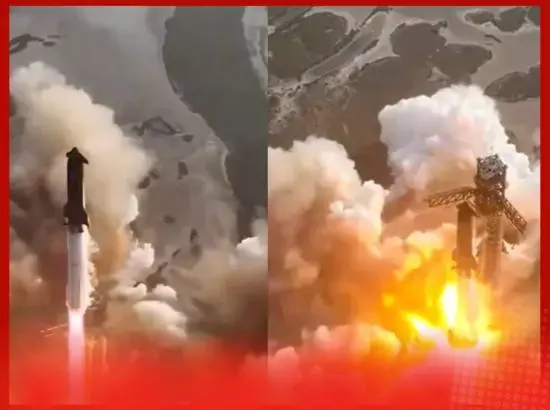 ਐਲੋਨ ਮਸਕ ਦੀ ਸਟਾਰਸ਼ਿਪ ਲਾਂਚ, ਕੁਝ ਮਿੰਟਾਂ ਬਾਅਦ ਹੀ ਹੋ ਗਈ ਕਰੈਸ਼