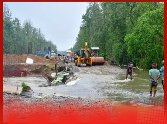 ਅਸਾਮ ਵਿੱਚ ਹੜ੍ਹ, ਮੀਂਹ ਕਾਰਨ ਤਬਾਹੀ, ਰੁੜ੍ਹ ਗਿਆ ਰਾਸ਼ਟਰੀ ਰਾਜਮਾਰਗ