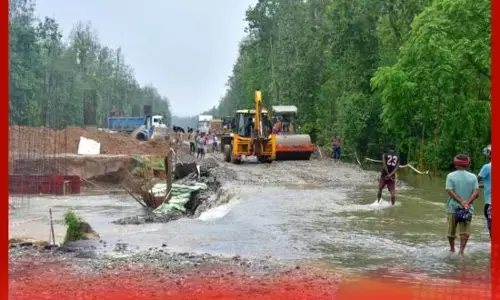 ਅਸਾਮ ਵਿੱਚ ਹੜ੍ਹ, ਮੀਂਹ ਕਾਰਨ ਤਬਾਹੀ, ਰੁੜ੍ਹ ਗਿਆ ਰਾਸ਼ਟਰੀ ਰਾਜਮਾਰਗ