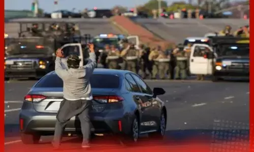 ਲਾਸ ਏਂਜਲਸ: ਇਮੀਗ੍ਰੇਸ਼ਨ ਛਾਪਿਆਂ ਤੇ ਹੋਇਆ ਹਿੰਸਕ ਵਿਰੋਧ