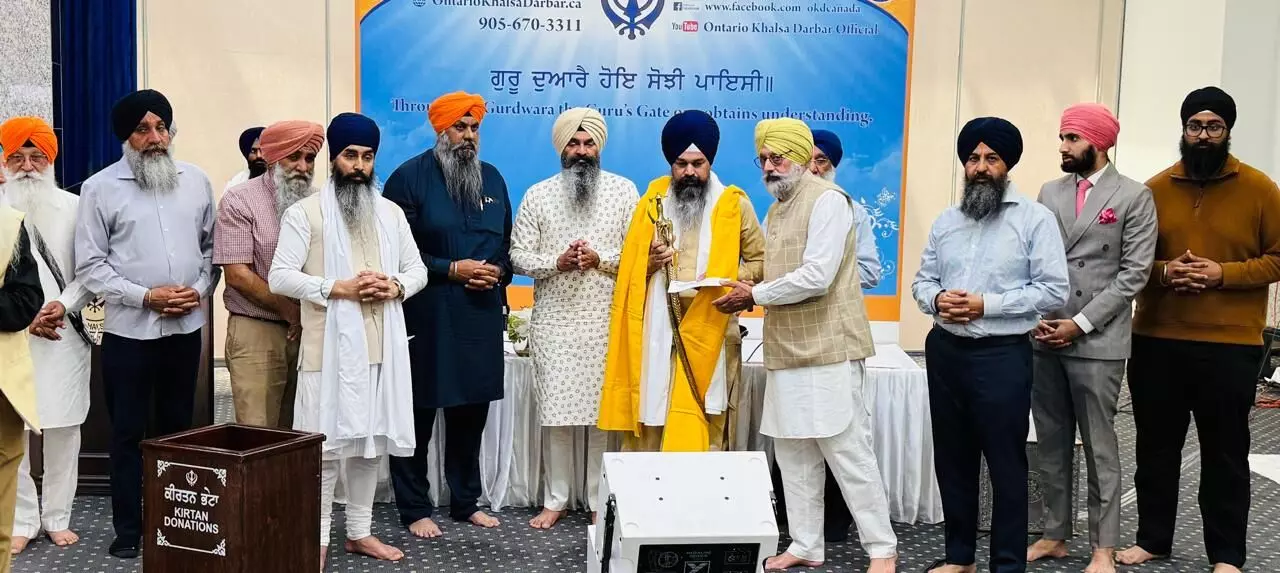 ਡਿਕਸੀ ਗੁਰੂ ਘਰ ਵਿਖੇ ਸਿੰਘ ਸਾਹਿਬ ਗਿਆਨੀ ਬਲਵਿੰਦਰ ਸਿੰਘ ਜੀ ਦਾ ਸਨਮਾਨ ਕੀਤਾ ਗਿਆ