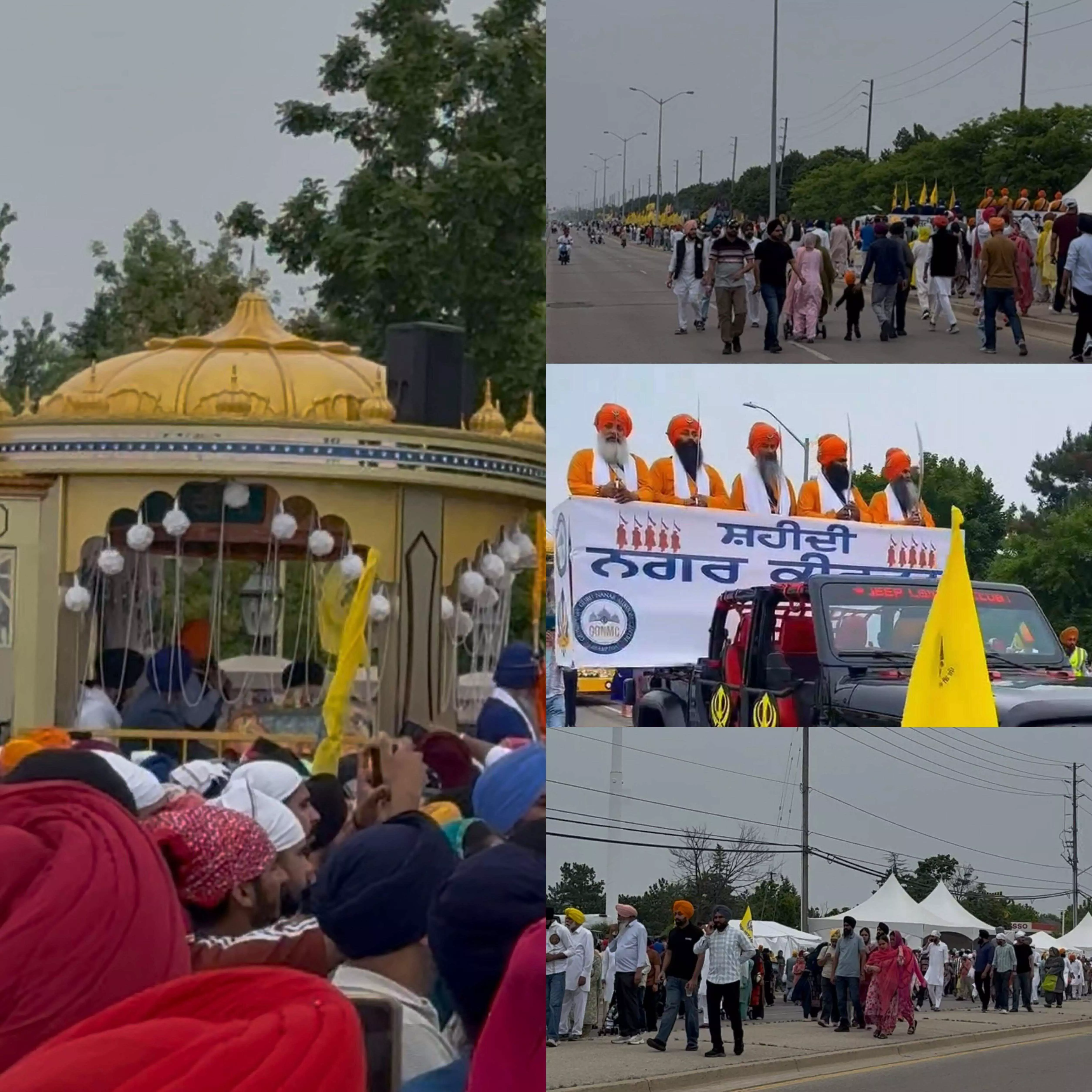 ਕੈਨੇਡਾ: ਸ਼ਹੀਦੀ ਨਗਰ ਕੀਰਤਨ ਮੌਕੇ ਬਰੈਂਪਟਨ ਕੇਸਰੀ ਰੰਗ ਚ ਰੰਗਿਆ ਗਿਆ